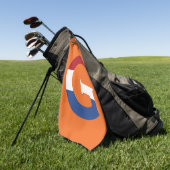 G Monogram bedekt op NLD Vlag op of gtcnt Golfhanddoek (Groen)