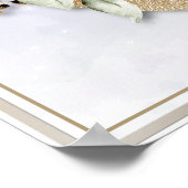 G Monogram Burgundy Floral Poster (Hoek)