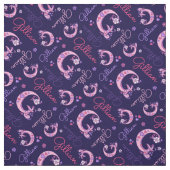 G monogram en gepersonaliseerde naam Gillian stof (Swatch)