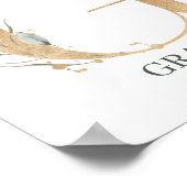 G Monogram Floral Aangepast Poster (Hoek)