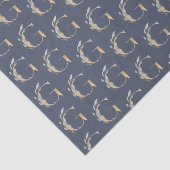 G Monogram Floral Tissuepapier (Detail)