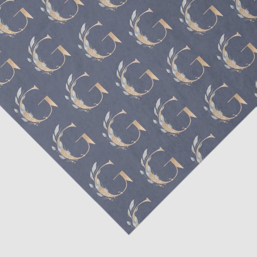 G Monogram Floral Tissuepapier (Detail)