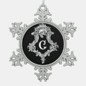 G Monogram Initiaal Ornament (Voorkant)