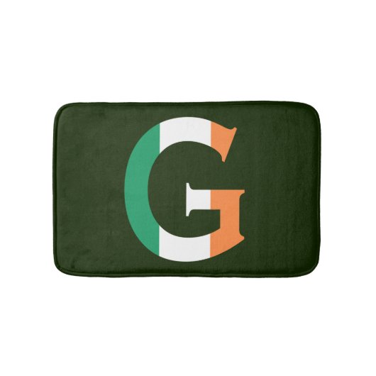G Monogram overlay op Ierse vlag bmcnt Badmat (Voorkant)