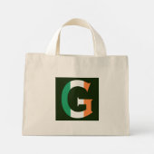 G Monogram overlay op Ierse vlag tcnt Mini Tote Bag (Achterkant)