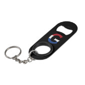 G Monogram overlay op NLD Vlag op bk bocnt Mini Flessenopener (Voorkant Gekanteld)