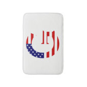 G Monogram overlay op USA Flag bmcnt Badmat (Voorkant Verticaal)