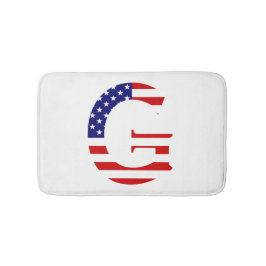 G Monogram overlay op USA Flag bmcnt Badmat