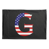 G Monogram overlay op VS Vlag pcnt Kussensloop (Achterkant)