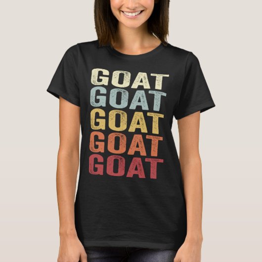 G O A Goat Greatest Of All Time Fathers Day Mother T-shirt (Voorkant)