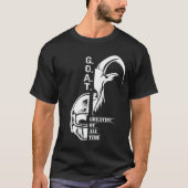 G.O.A.T. Amerikaans Football College Team Champion T-shirt (Voorkant)