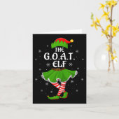 G.o.a.t Elf Christmas Family Girls Women Elf Squad Kaart (Gele Bloem)