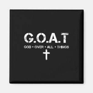G.o.a.t God Boven Alles Christelijke Bijbelspreuk  Magneet