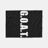 G.O.A.T. Grootste aller tijden Fleece Deken (Voorkant (Horizontaal))