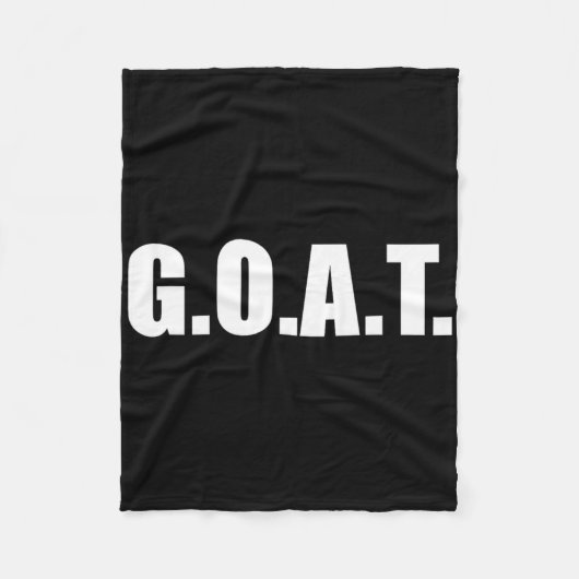 G.O.A.T. Grootste aller tijden Fleece Deken (Voorkant)
