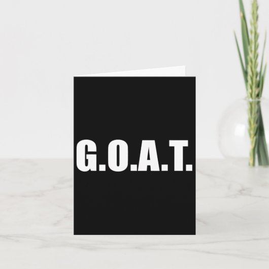 G.O.A.T. Grootste aller tijden Kaart (Voorkant)