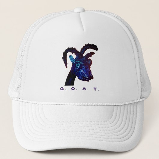 G.O.A.T. Head Trucker Hat Pet (Voorkant)