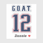 G.O.A.T. Nummer 12 Sticker (Vel)
