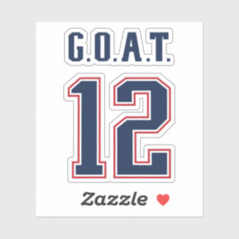G.O.A.T. Nummer 12 Sticker