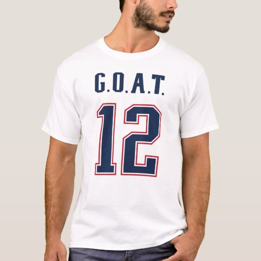 G.O.A.T. Nummer 12 T-shirt (Voorkant)