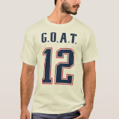 G.O.A.T. Nummer 12 T-shirt (Voorkant)