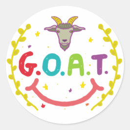 G.O.A.T. RONDE STICKER