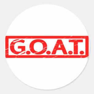 G.O.A.T. Stempel Ronde Sticker