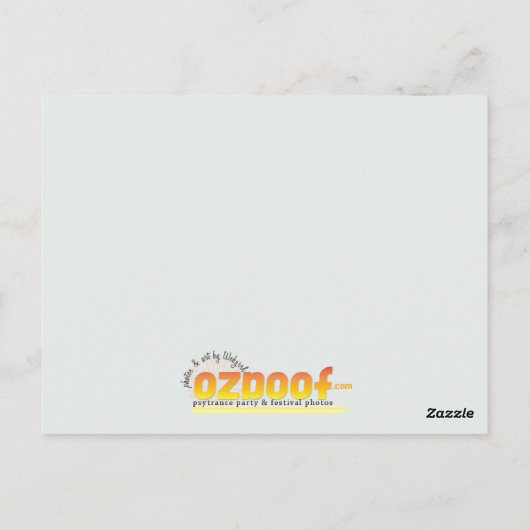 G.O.D reeks #001 Briefkaart (Achterkant)