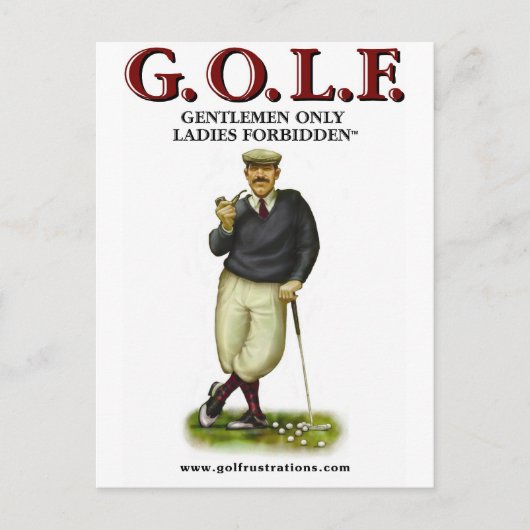 G.O.L.F. ALLEEN GEACHTE VERBINDINGEN BRIEFKAART (Voorkant)