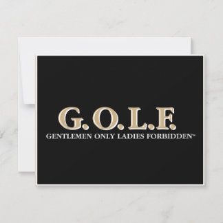 G.O.L.F GENTLEMEN ALLEEN GELUIDSGEBIEDEN