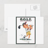 G.O.L.F. GROOTSTE VAN DE FRUSTRATIES VAN LIFE BRIEFKAART (Voorkant / Achterkant)
