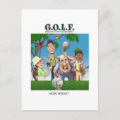 G.O.L.F. GROOTSTE VAN DE GROOTSTE FRUSTRATIES VAN  BRIEFKAART (Voorkant)