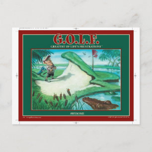 G.O.L.F. GROOTSTE VAN DE GROOTSTE FRUSTRATIES VAN BRIEFKAART