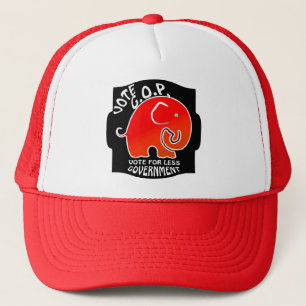G.O.P. Elephant Less Overheid (Trucker Hat) Trucker Pet