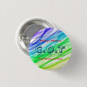 "G.O.T" klantenservice? Ronde Button 3,2 Cm (Voorkant /achterkant)