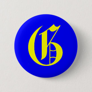 G - OUD ENGELS RONDE BUTTON 5,7 CM