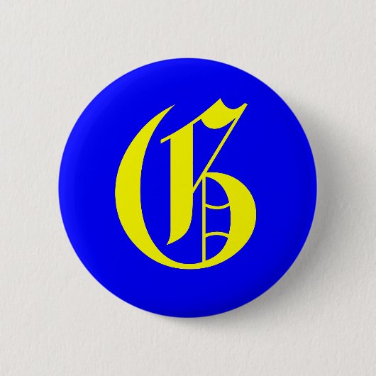 G - OUD ENGELS RONDE BUTTON 5,7 CM (Voorkant)