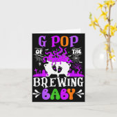 G P Of The Brewing Baby Grandpa To Be Halloween  Kaart (Gele Bloem)