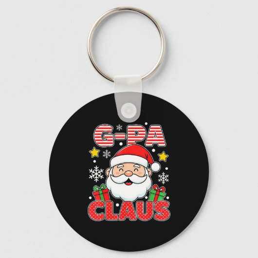 G-pa Claus Shirt Group Matching Family Christmas Sleutelhanger (Voorkant)