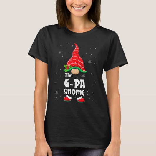 G pa Gnome Matching Family Group Christmas Party P T-shirt (Voorkant)