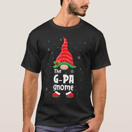 G pa Gnome Matching Family Group kerstparty P T-shirt (Voorkant)