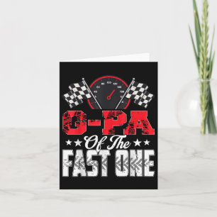 G-PA van de Fast One Birthday 1st Race Car-familie Kaart