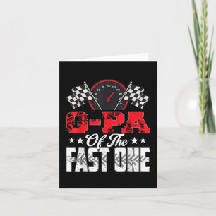 G-PA van de Fast One Birthday 1st Race Car-familie Kaart