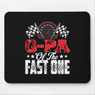 G-PA van de Fast One Birthday 1st Race Car-familie Muismat