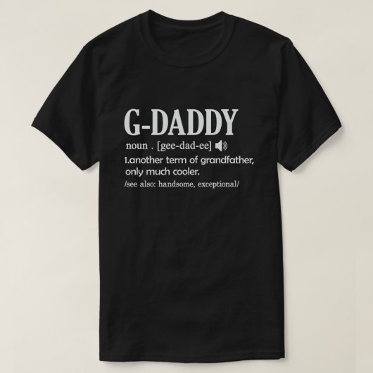 G-Papa Definition Funny Betekenis opa Gift T-shirt (Design voorkant)