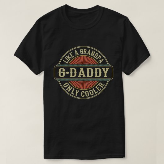 G-pappa als een opa alleen Koelaar vaderdag T-shirt (Design voorkant)