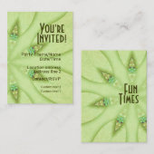 G- Party Invite Card Informatiekaartje (Voorkant / Achterkant)