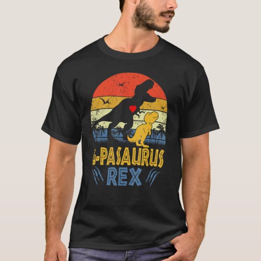 G Pasaurus Rex Dinosaurus G Pa Saurus Family Match T-shirt (Voorkant)