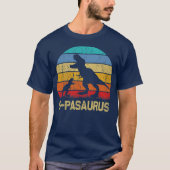 G paSaurus T Rex Dinosaur Grandpa Saurus Family T-shirt (Voorkant)