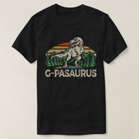 G-Pawsaurus Dinosaur Grandpa Saurus Fathers Day T-shirt (Design voorkant)